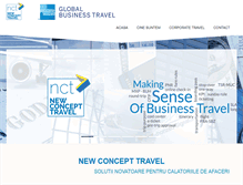 Tablet Screenshot of newconcepttravel.com